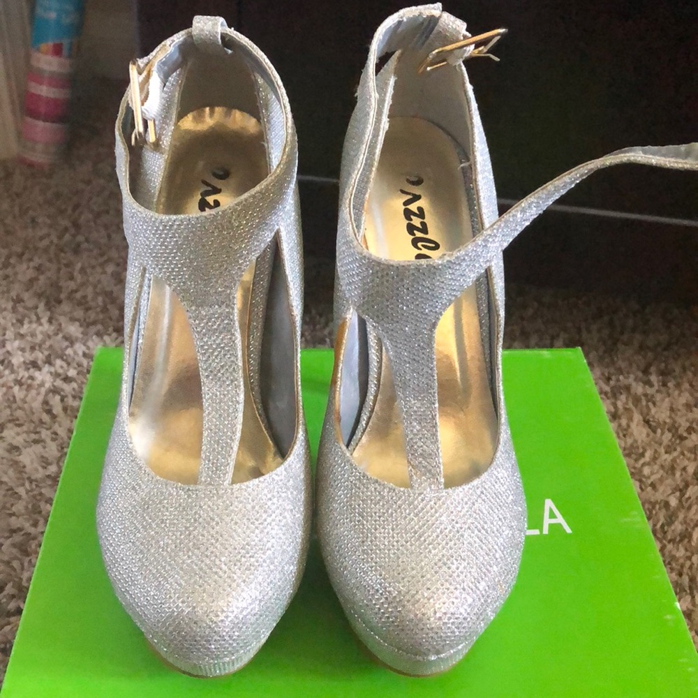 Silver High heel